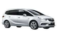 Car Hire Waterlooville - Vauxhall Zafira 5 + 2 - Minibus hire Waterlooville